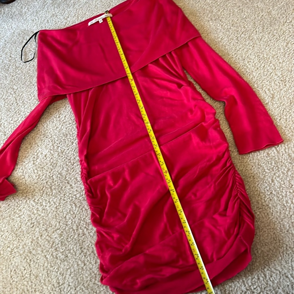 🌺RACHEL Rachel Roy 🌺Pink  Ruched Off-Shoulder Bodycon Dress - Picture 14 of 17